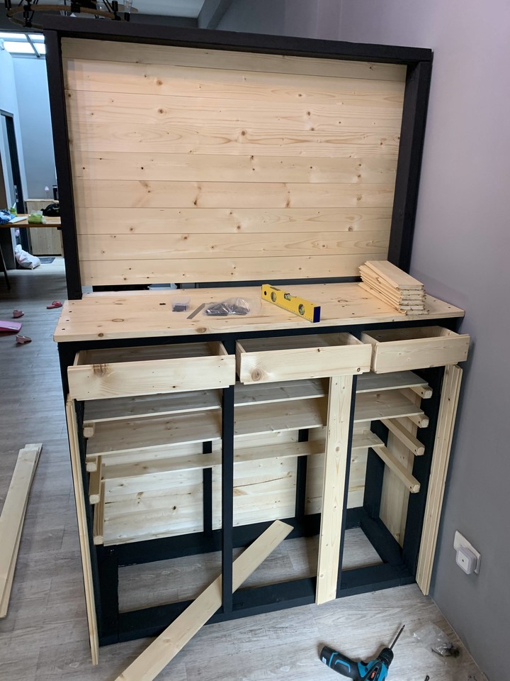 [開箱］老透天改造自己DIY家具~工業風/鄉村風/素人木工