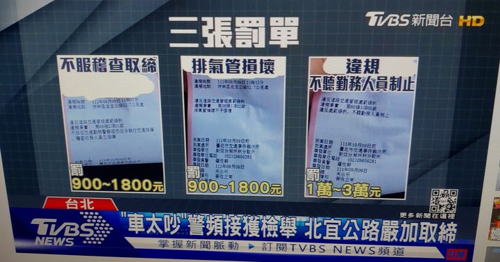 騎士北宜跑山1小時被攔查3次控刁難 吞三張罰單最高累計3萬元
