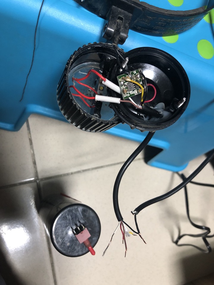 汎球牌充電式LED頭燈 6D08 開關接腳請益