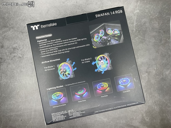 [開箱] 可拆可換 TT 耀影 SWAFAN RGB 風扇