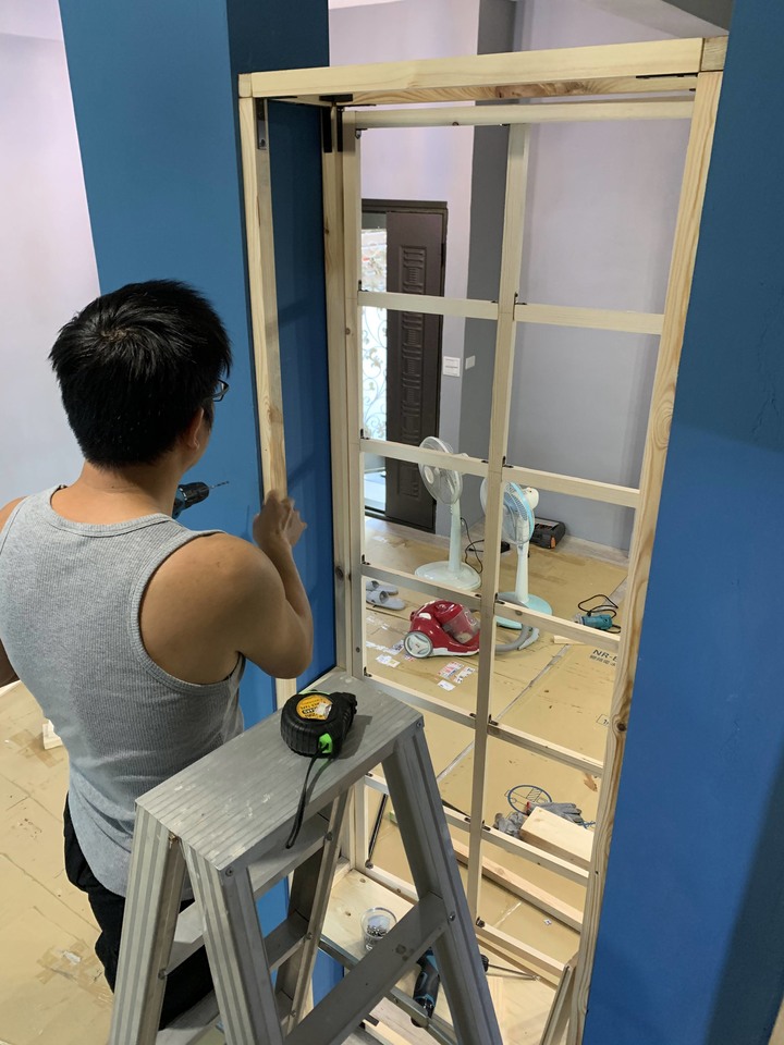 [開箱］老透天改造自己DIY家具~工業風/鄉村風/素人木工