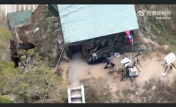 遭了 中國無人機在次突襲金門，且做了投彈動作，疑似台軍的無人機雷達與干擾器無法有效打擊