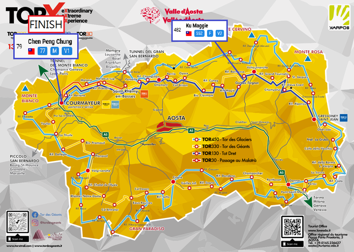 2022 TDG巨人之旅越野賽330k/+24000m-賽況更新7