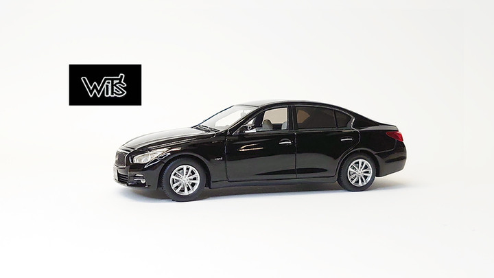 三大品牌1:43比例黑色Infiniti Q50模型車特色分享