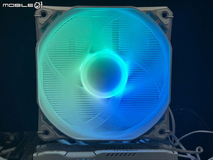 DarkFlash S101 ARGB風扇 +九州風神 AK620散熱器測試