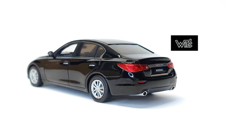 三大品牌1:43比例黑色Infiniti Q50模型車特色分享