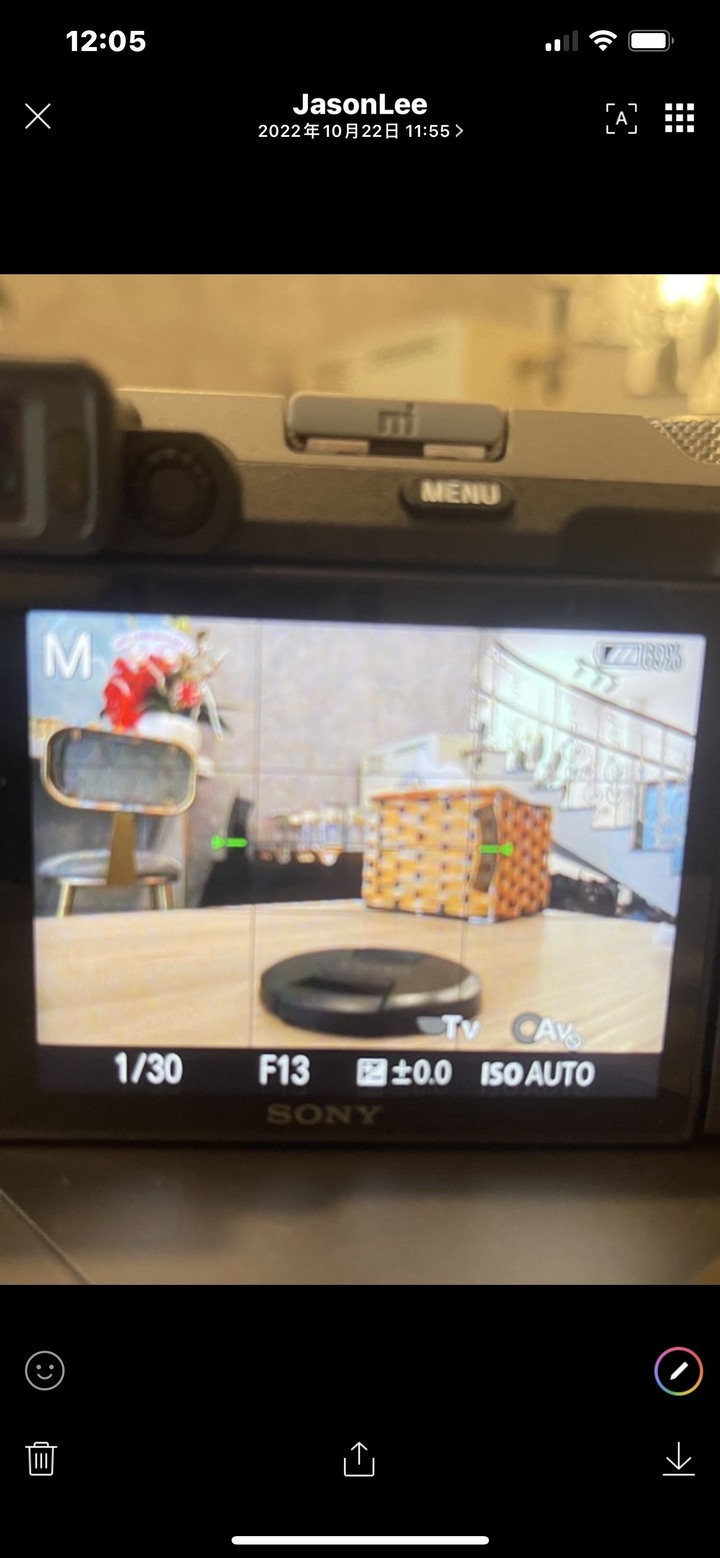 Sony A7C A及M模式下無法調整光圈