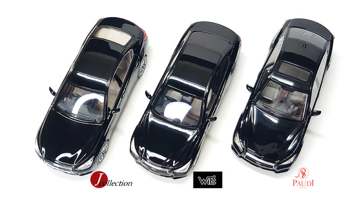 三大品牌1:43比例黑色Infiniti Q50模型車特色分享