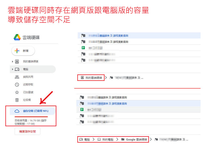 google雲端硬碟如何不將電腦的資料也匯入
