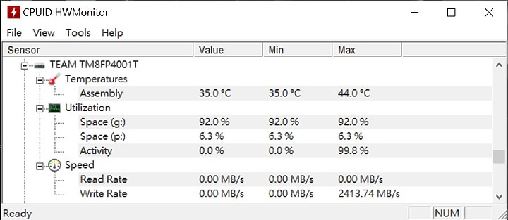 點我看大圖 Team MP34 M.2 NVMe SSD開箱測試
