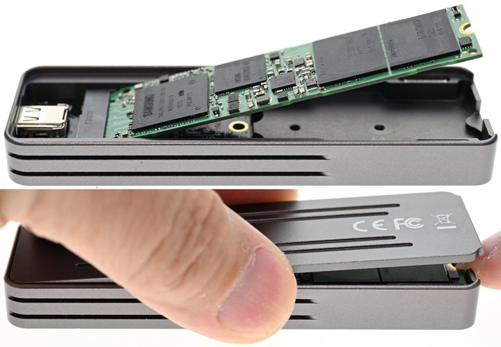 noda R9磁吸後蓋款M.2 NVMe_SATA兩用SSD外接盒簡介及測試