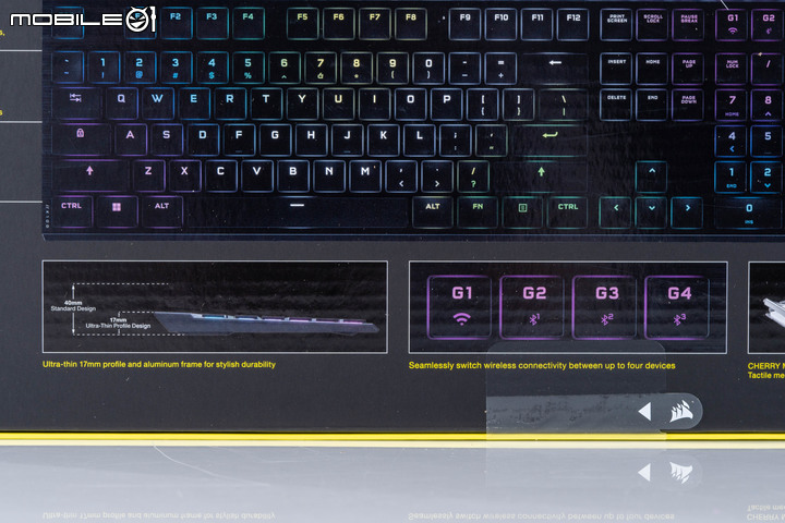 CORSAIR K100 AIR 無線機械鍵盤開箱試用 以超輕薄設計搭配 ULP 機械軸創造流暢輸入體驗