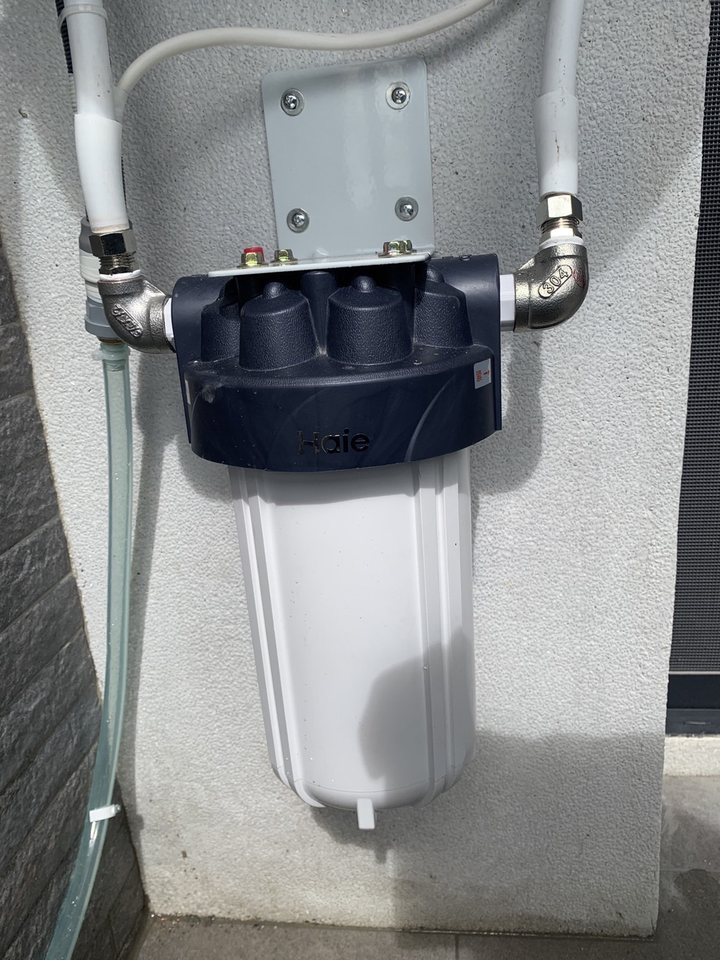 開箱海爾熱泵熱水器+海爾除氯中央淨水罐