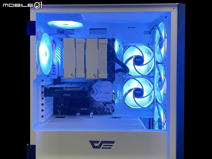 散熱擴充性120%!DarkFlash DLX21 Mesh E-ATX 機殼 + S101 ARGB風扇