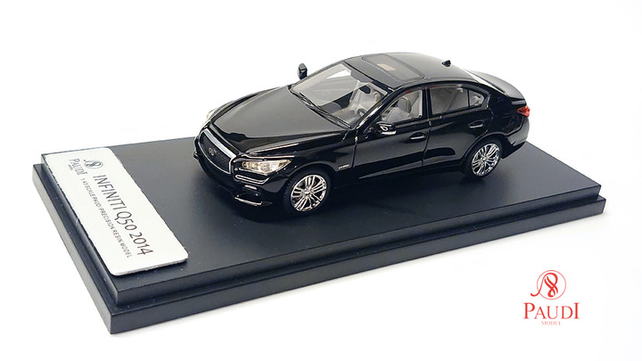 三大品牌1:43比例黑色Infiniti Q50模型車特色分享