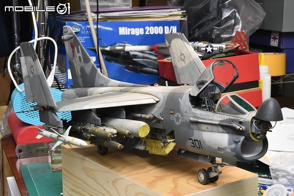[模型製作記] 1/32 A-7E 戰鬥紅雞