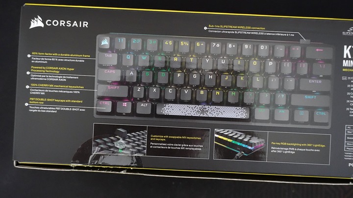 【開箱】賊船首把60%無線鍵盤!! CORSAIR K70 PRO MINI WIRELESS開箱