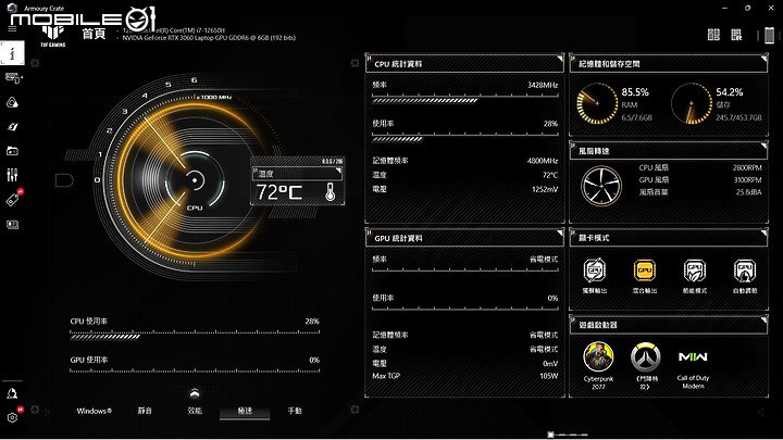 ASUS TUF DASH F15 (2022) 測試報告|延續輕薄優勢,遊戲效能大升級!