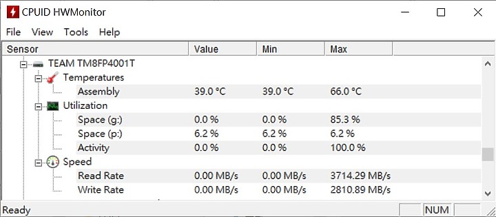 點我看大圖 Team MP34 M.2 NVMe SSD開箱測試