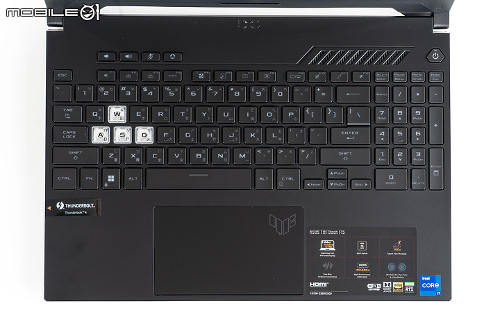ASUS TUF DASH F15 (2022) 測試報告|延續輕薄優勢,遊戲效能大升級!