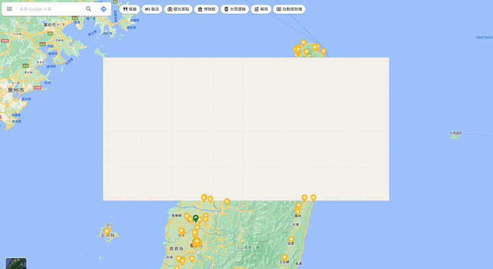 GOOGLE地圖無法完整顯示