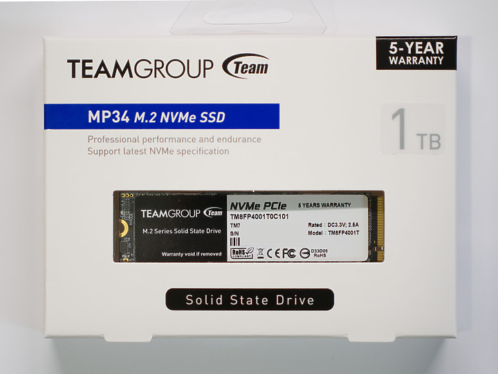 點我看大圖 Team MP34 M.2 NVMe SSD開箱測試