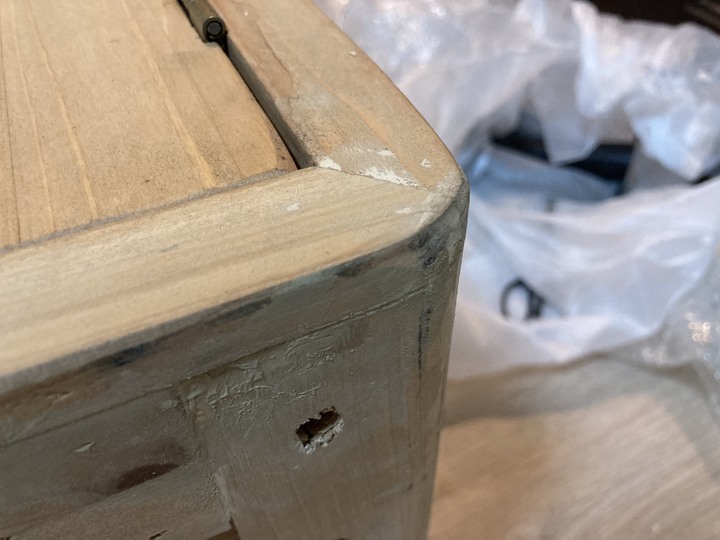 ［開箱］生活工場之杉之木雜物櫃-質感很差客服說正常
