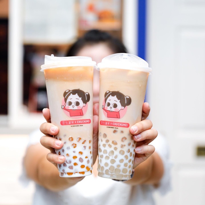 七盞茶宜蘭神農店，超萌啾啾妹聯名款七盞紅萃