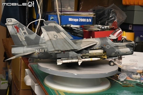 [模型製作記] 1/32 A-7E 戰鬥紅雞