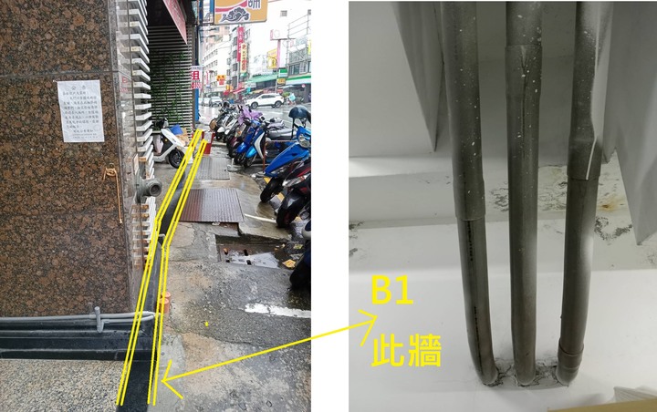 請問這三根是什麼管路(附照片)...