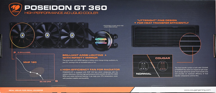 Cougar Poseidon GT 360一體式水冷散熱器簡介及測試