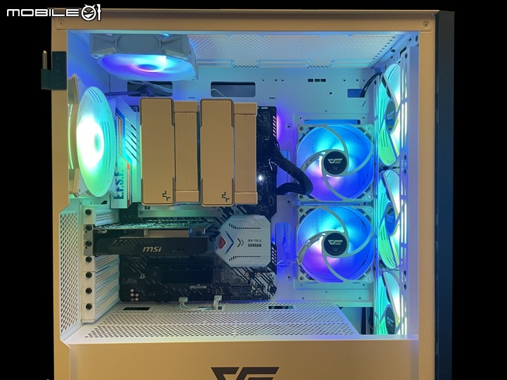 散熱擴充性120%!DarkFlash DLX21 Mesh E-ATX 機殼 + S101 ARGB風扇