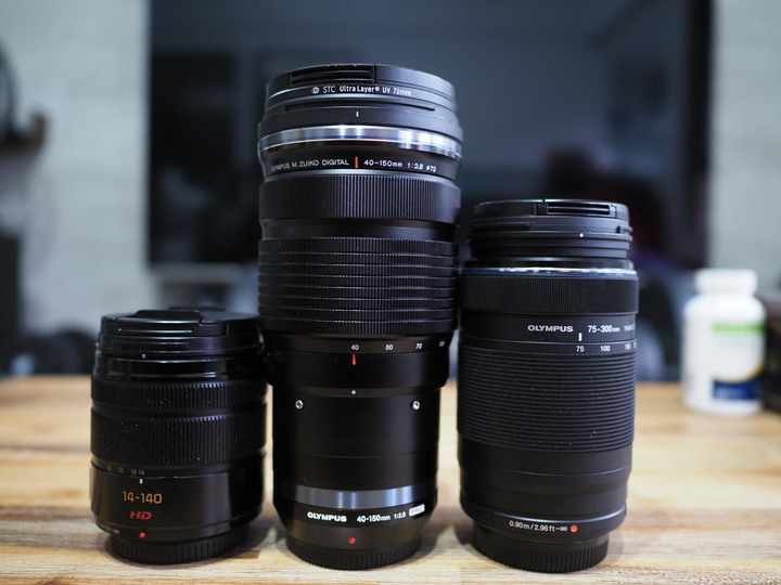 點我看大圖 m43望遠鏡頭比較 14-140mm vs 40-150mm pro vs 75-300mm