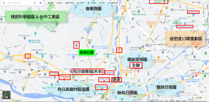 點我看大圖 New 烏日【富御 花廣】精科、台中工業區、烏日高鐵 靜巷首購宅 空拍分享