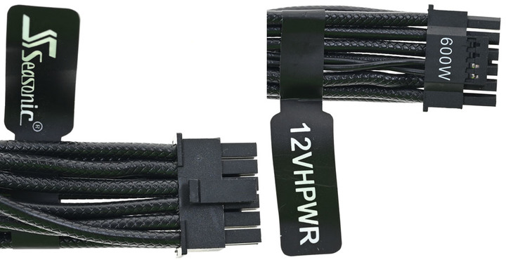 海韻SS-2X8P-12VHPWR轉換模組線電流及溫度測試