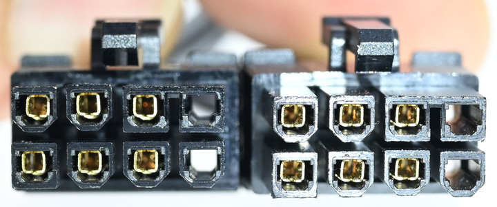 海韻SS-2X8P-12VHPWR轉換模組線電流及溫度測試