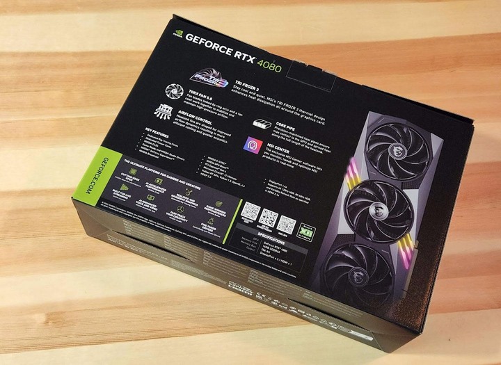 【心得】純開箱分享:MSI GeForce RTX 4080 16GB GAMING X TRIO