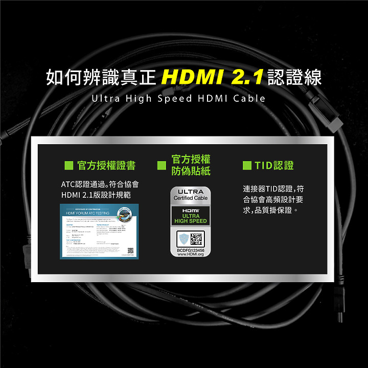 HDMI 2.1 CP值王者【威世波 WaveSplitter 高速HDMI線】