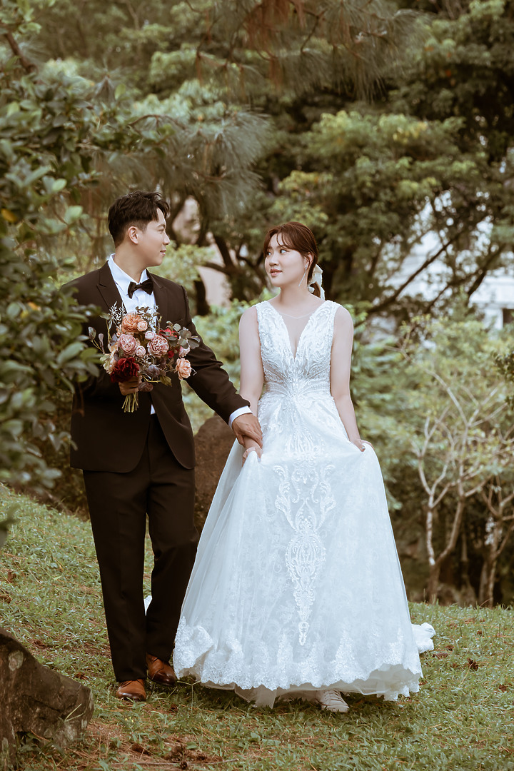 拍婚紗怎麼少得了小老婆呢