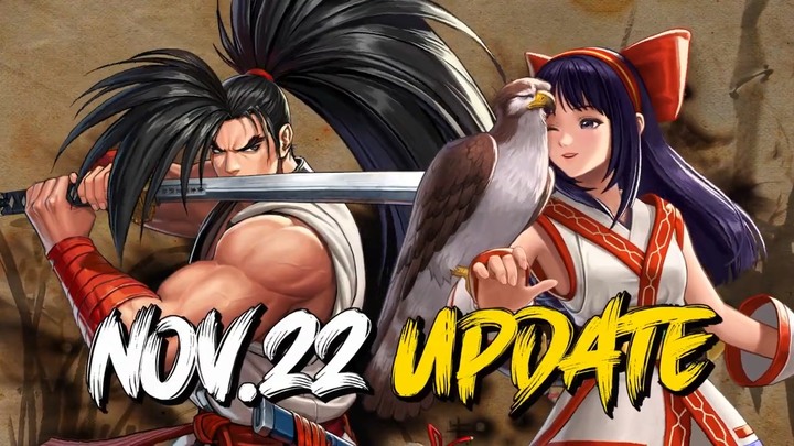 《KOF ALLSTAR》# 1134 11月22日 XV Haohmaru & XV Nakoruru PV 霸王丸與娜可露露來了!| 來解~戰鬥卡嘉年華 | 來玩~總力戰 歷代合作格鬥家複習遊玩