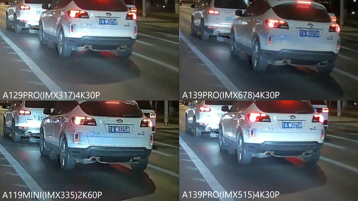 點我看大圖 2022新款A139 PRO 3CH (IMX678,starvis 2代)對比,夜間驚喜連連