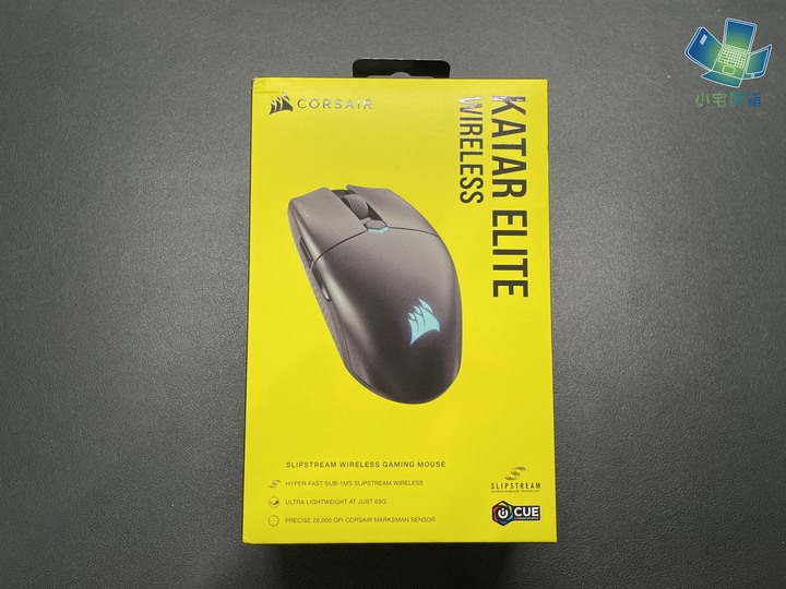 點我看大圖 【小宅開箱】海盜船迷你三角刃減重啦!Corsair Katar Elite Wireless無線三模電競滑鼠開箱