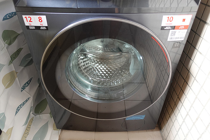 開箱|TOSHIBA東芝12KG洗脫烘變頻滾筒洗衣機TWD-BM130GF4TA聯網.超微奈米泡泡
