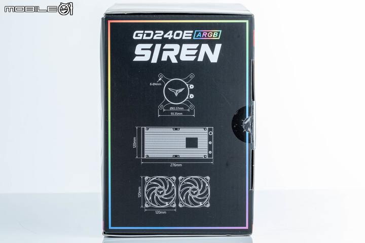 十銓 T-Force SIREN GD240E AIO 水冷散熱器開箱測試 以小型設計蘊含高效散熱性能