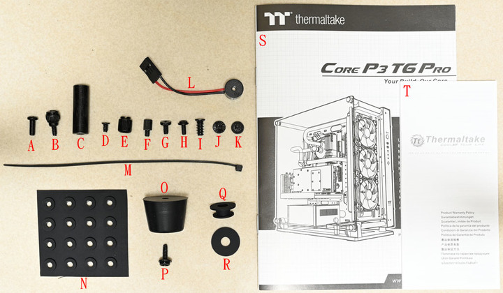 Thermaltake Core P3 TG Pro Snow Edition機殼開箱