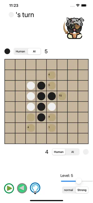 IOS 上很強的黑白棋(Othello): 黑白棋貓