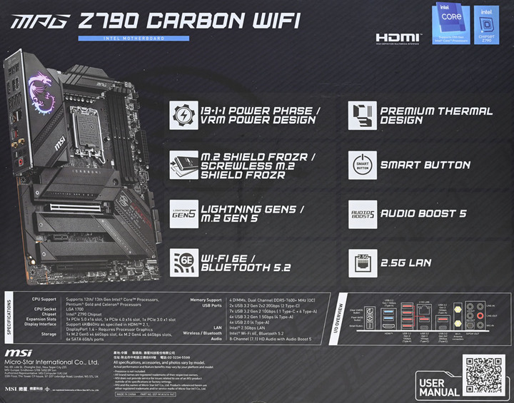 點我看大圖 動爪玩MSI MPG Z790 CARBON WIFI主機板
