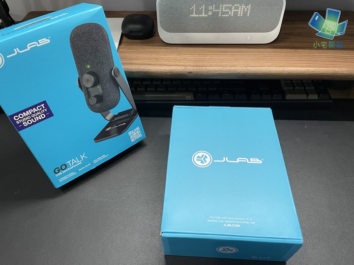 點我看大圖 【小宅開箱】好看實惠的多功能電容式麥克風 JLab Go Talk USB麥克風