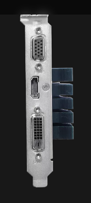 顯示卡通常需要占據兩個PCI-E插槽的空間。後來有找到只占用單槽的顯示卡。