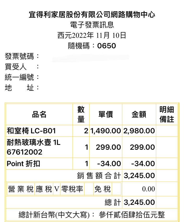 在宜得利家居網路上購物，沒想到會接到詐騙電話，個資又外洩了！我對宜得利怕怕的⋯⋯